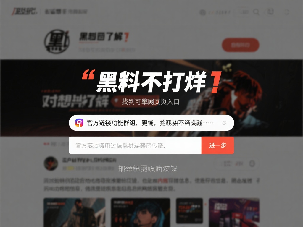 黑料不打烊网页版入口：黑料资讯在线访问入口